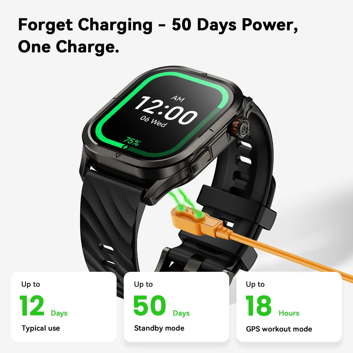 2025 KOSPET Magic P10 GPS Smartwatch for Men Dual Band GNSS AMOLED IP69K