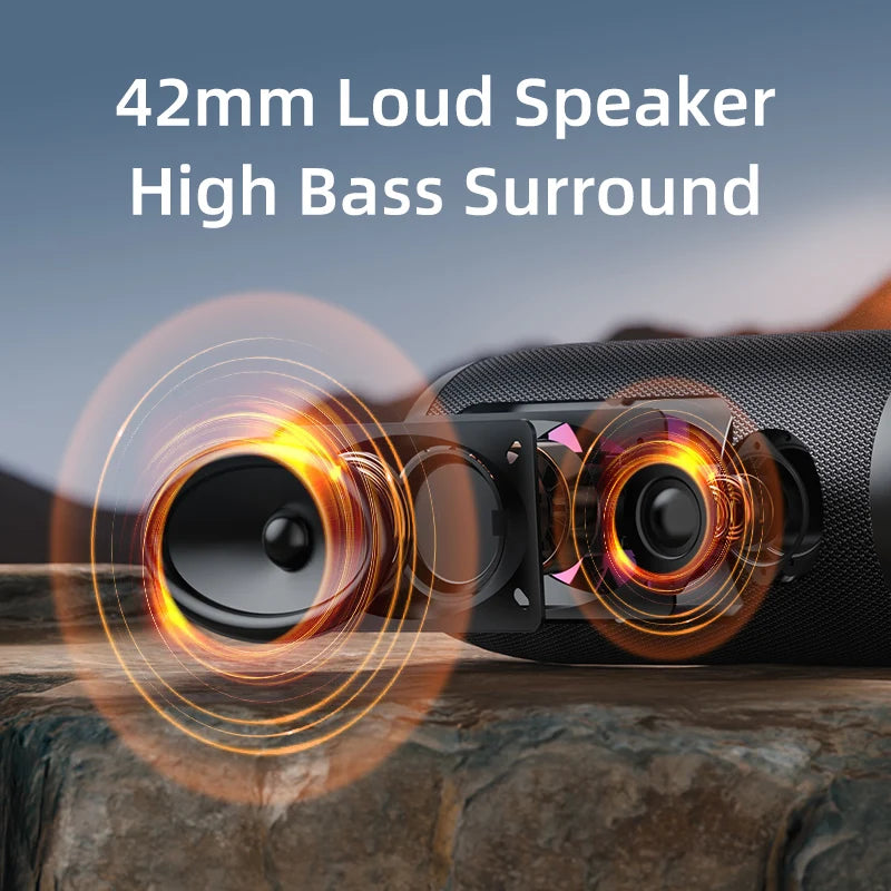 ZEALOT S76 50W Portable Bluetooth Speaker Waterproof IPX6 Outdoor Bass Speaker