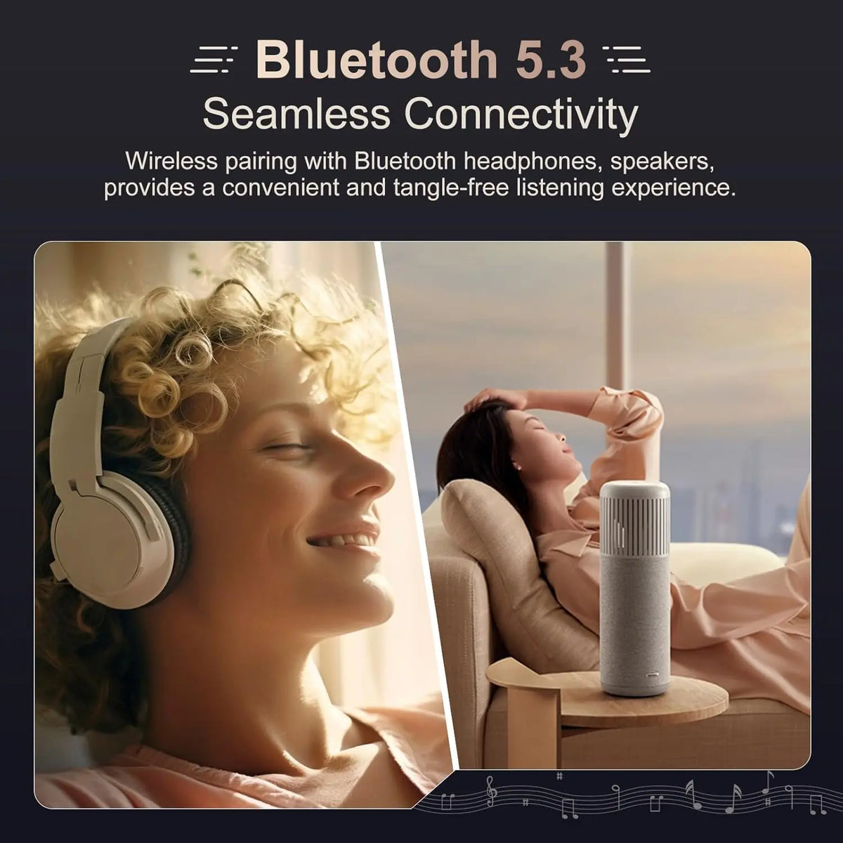 MECHEN Bluetooth 5.3 MP3 Player with HD Speakers and FM Radio