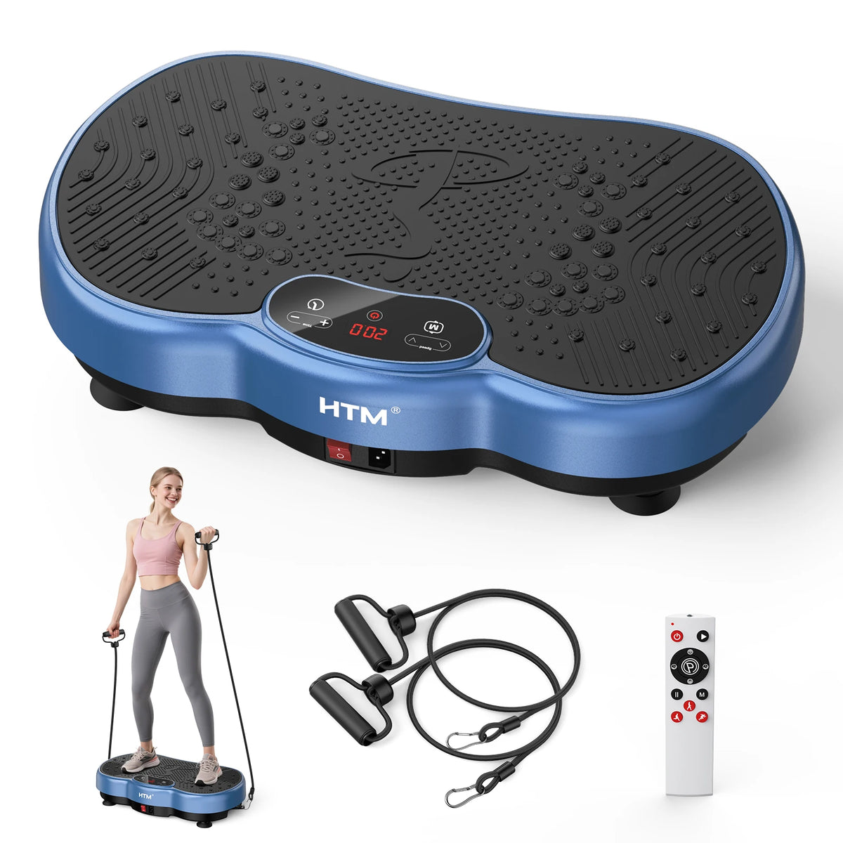 Vibration Plate Exercise Machine With 120 Speed Levels and LED Display