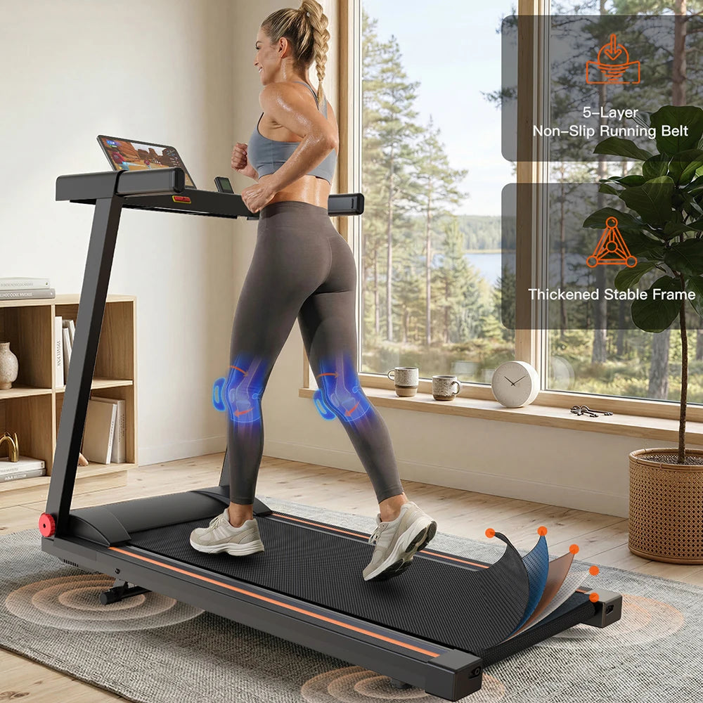 4 In 1 Folding Treadmill With Incline Bluetooth 3HP 300 Pound Capacity