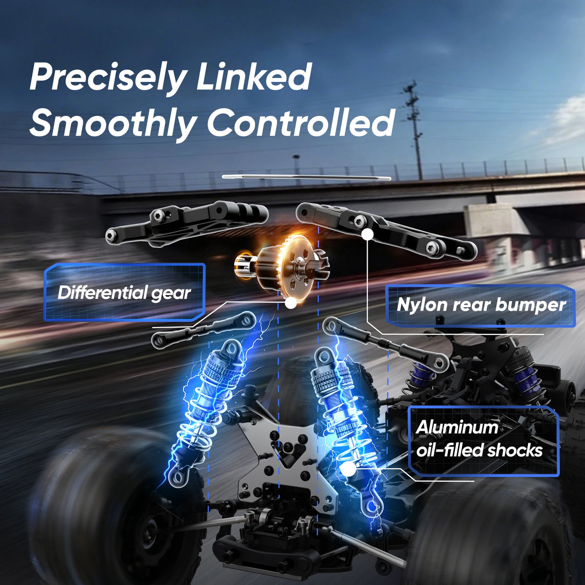 JIUSI PT14R MT14R 1 to 14 Scale 4WD Brushless RC Truck 80kmh