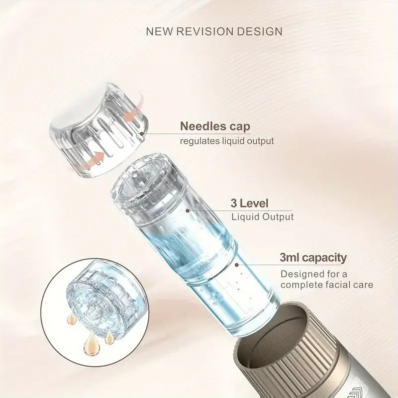Hydra Derma Pen H6 Professional Microneedle Beauty Pen Skin Care Microneedling Pen Length 0.25 mm