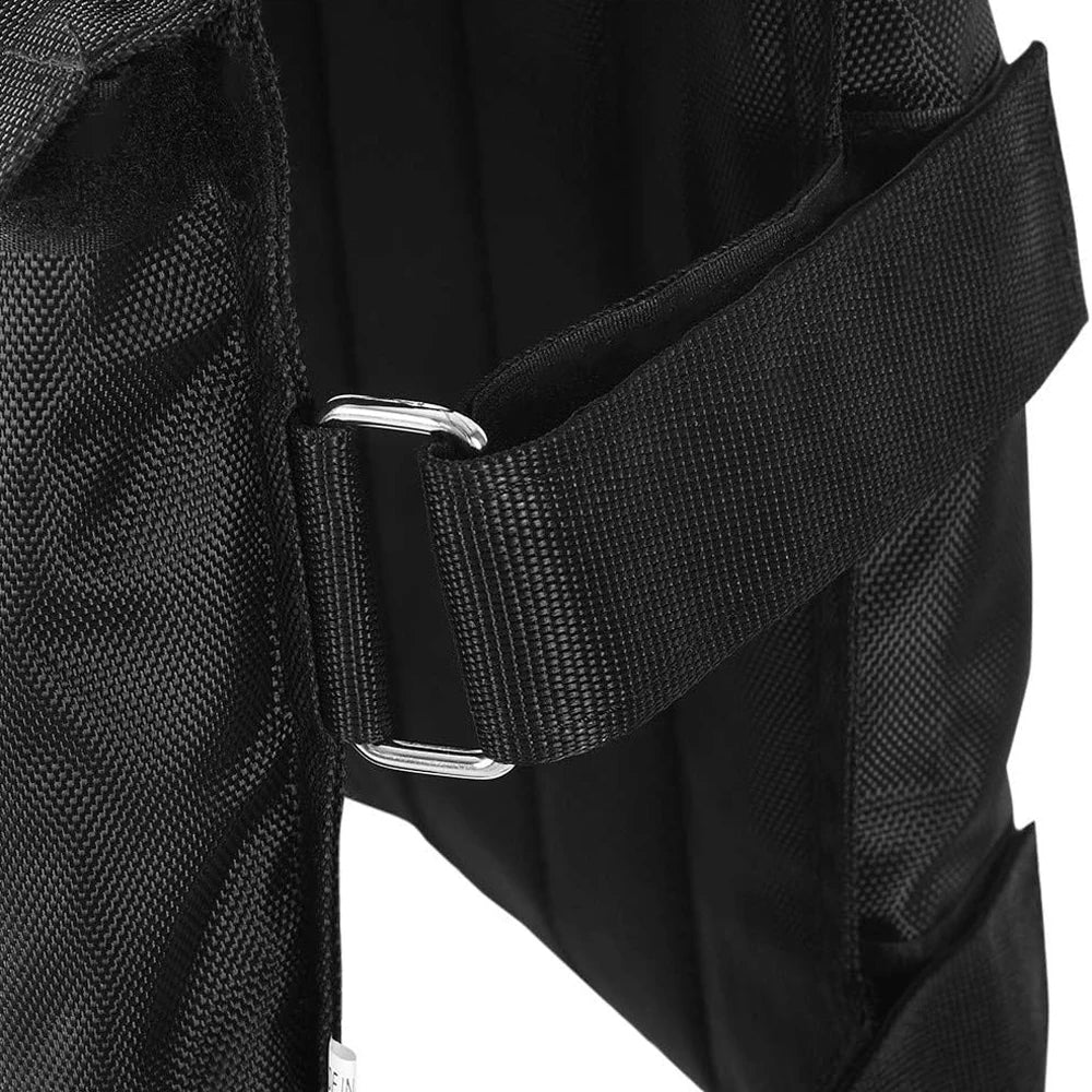 Adjustable Weighted Vest 110 Pound Capacity 12 Pockets For Strength Training