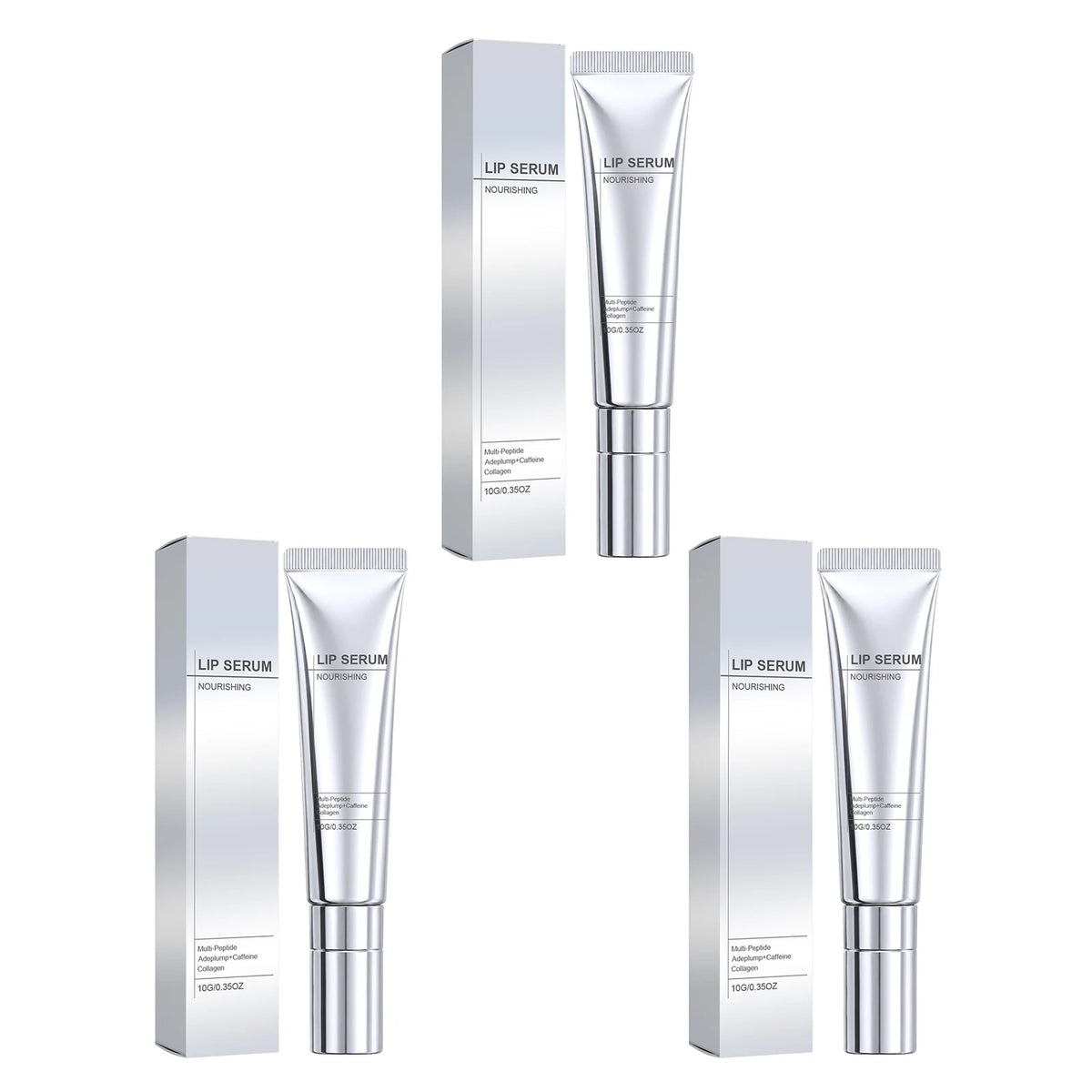 Lip Nourishing Serum Hydrating Moisturizing Plumping Firming Collagen Peptides Fade Lines Lip Plumper Volumizing Smoothing Gloss Treatment