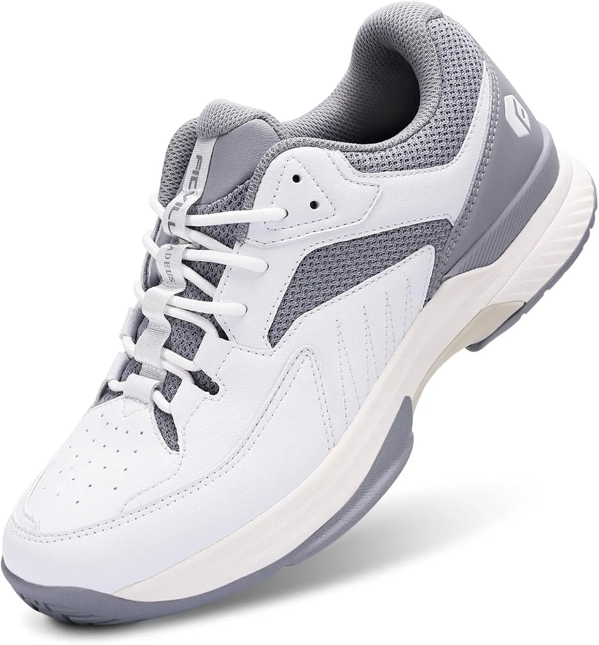 FitVille Mens Wide Pickleball Tennis Shoes With Arch Support Lightweight