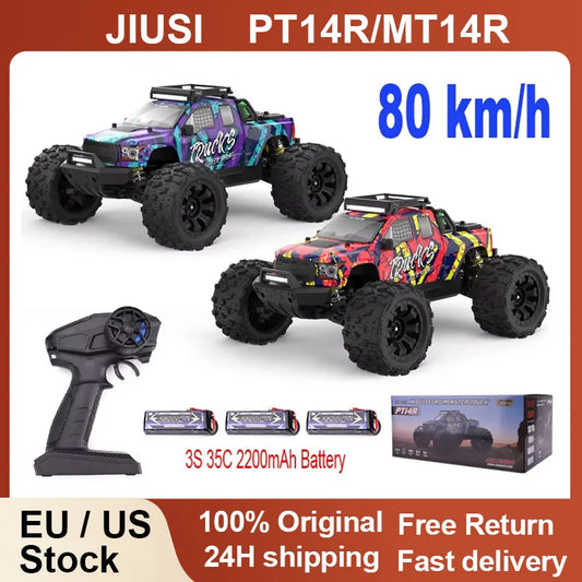 JIUSI PT14R MT14R 1 to 14 Scale 4WD Brushless RC Truck 80kmh