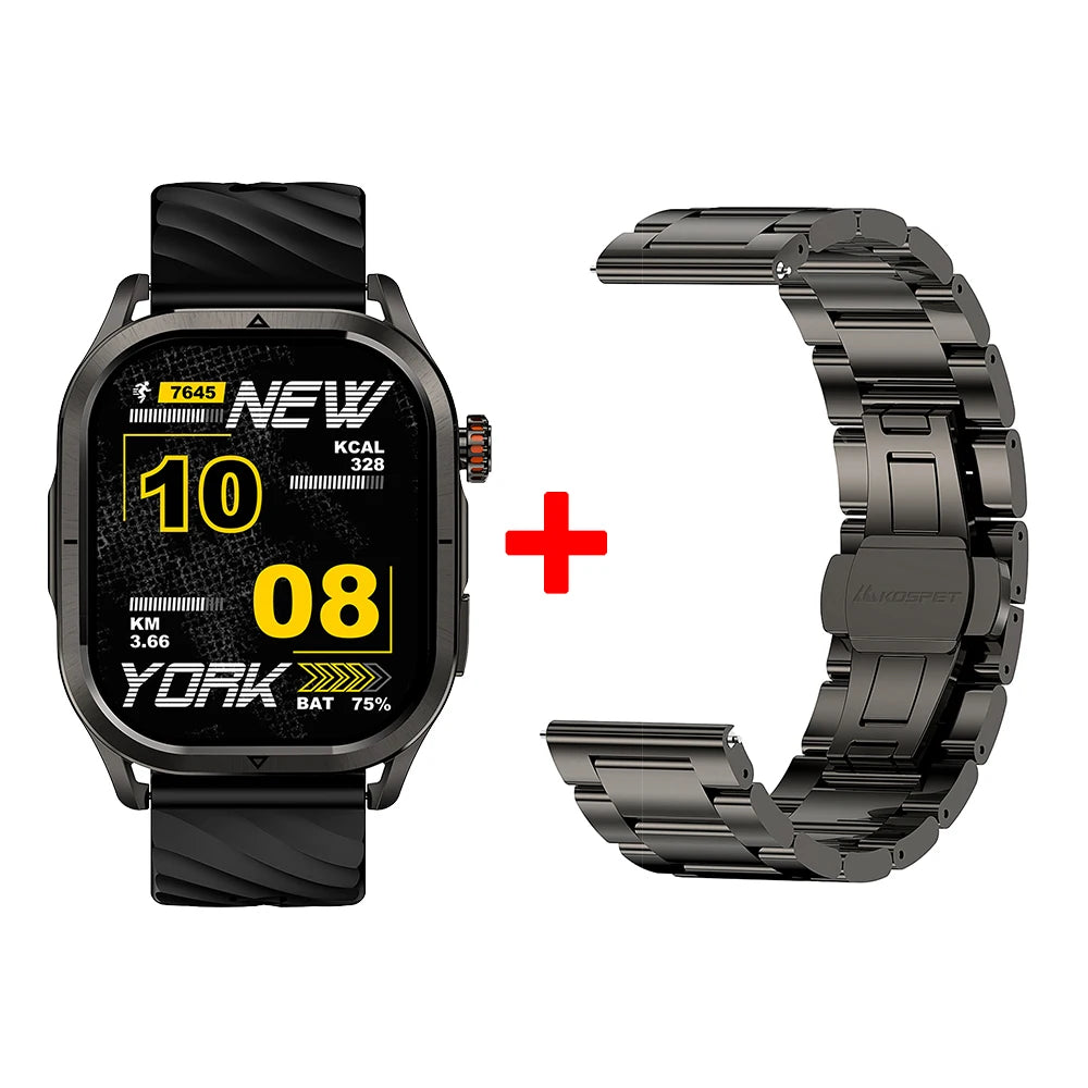 2025 KOSPET Magic P10 GPS Smartwatch for Men Dual Band GNSS AMOLED IP69K