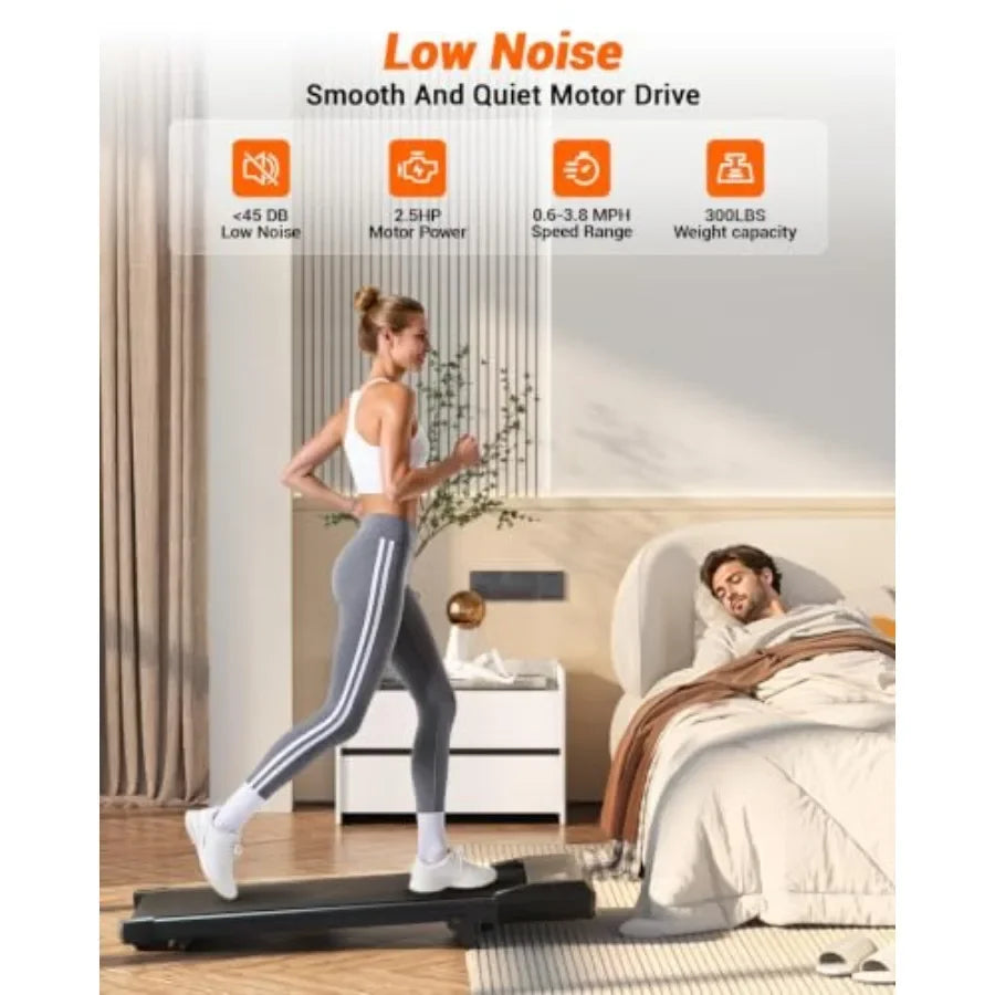 Under Desk Treadmill with 6 Level Incline and 300 Pound Capacity