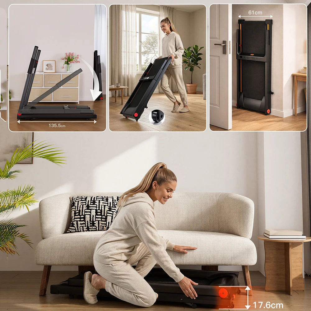 4 In 1 Folding Treadmill With Incline Bluetooth 3HP 300 Pound Capacity