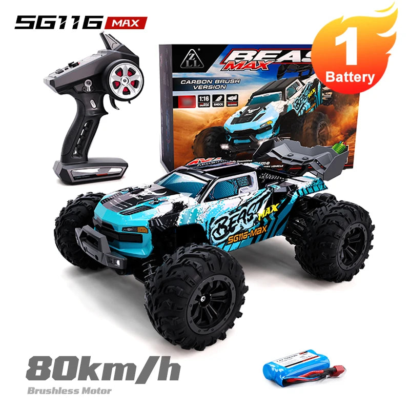 ZNLYRION 1 to 16 Scale RC Buggy 4WD Off Road Racing Truck SG116MAX PRO
