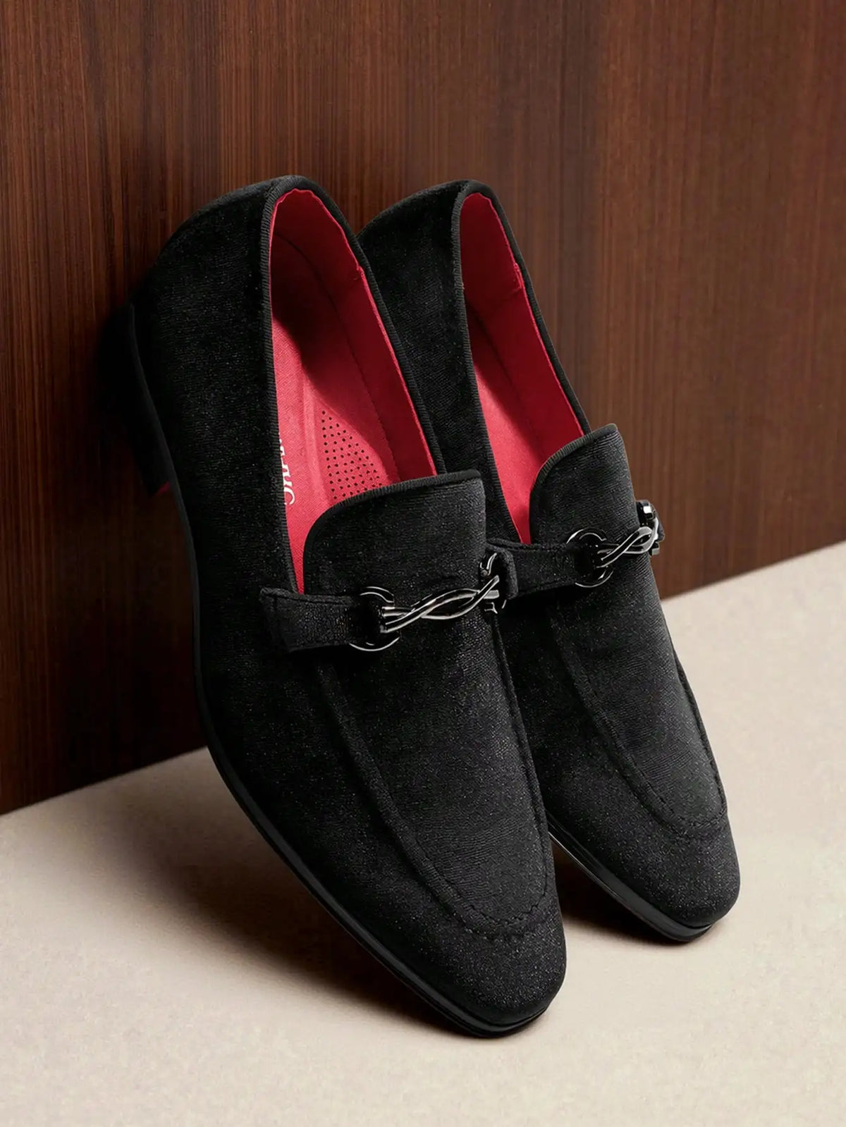 Mens Classic Formal Slip On Loafers for Weddings and Tuxedo Events