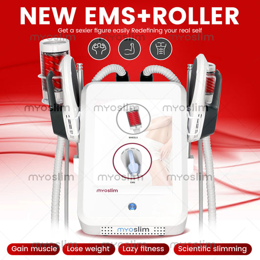 Dual Function Muscle Sculpt Rolling Massage Device 6500W High Power Multilingual Touch Screen Full Body Shaping Fitness Machine
