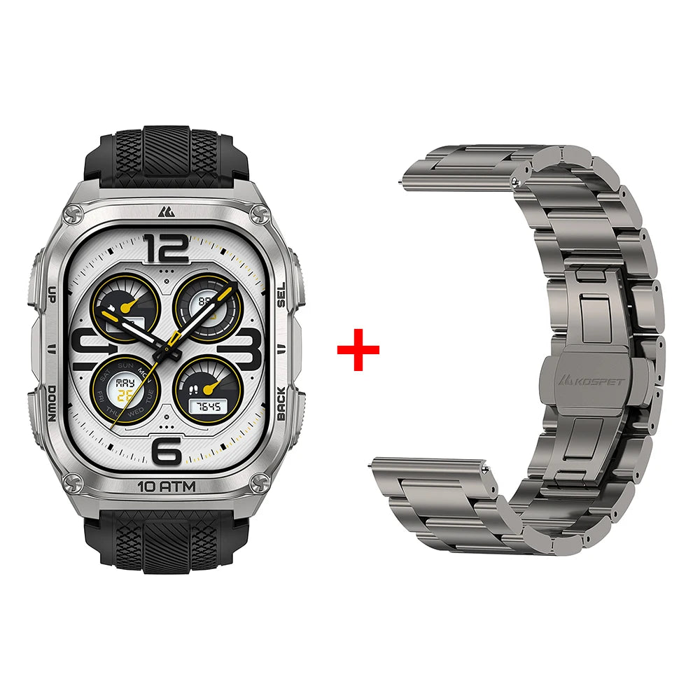 KOSPET Tank M4 Smartwatch With GPS, Offline Maps And 10ATM Waterproofing