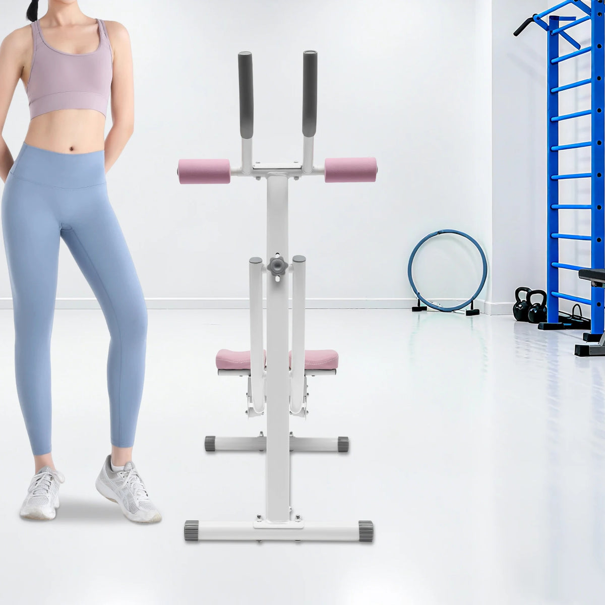 Adjustable Foldable Ab Workout Machine for Home Gym 330 Lb Capacity