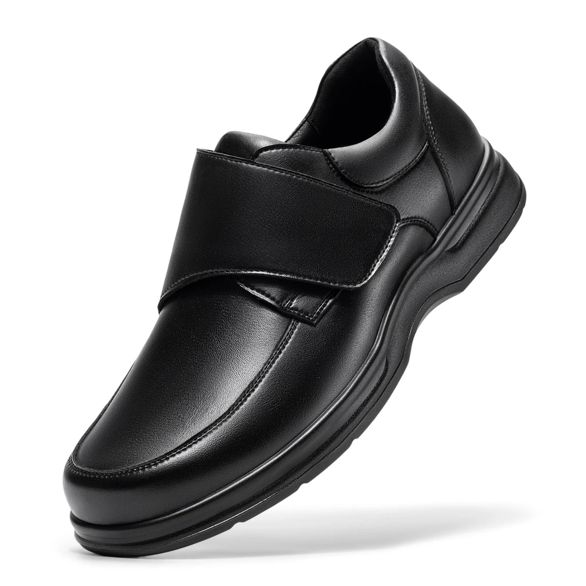 FitVille Mens Wide Toe Box Oxford Walking Shoes With Arch Support