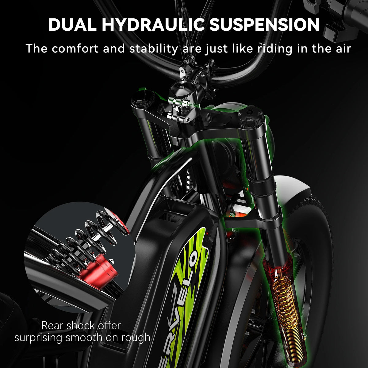 Cybervelo EK11 1000W Fat Tire Electric Dirt Bike 20" All-Terrain E-Bike 30MPH 48V 20AH/30AH Removable Battery