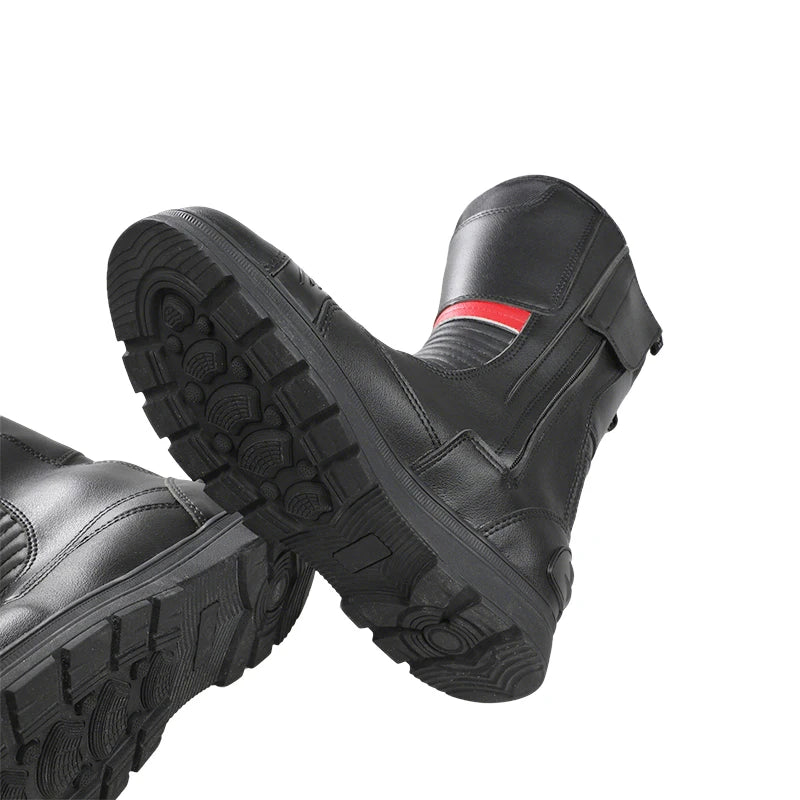 Off Road Motorcycle Boots for Men with Ankle Protection and Rubber Soles