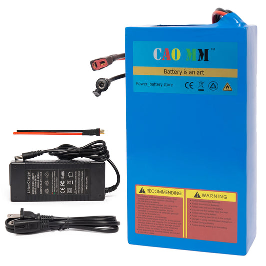 48v Battery, 8Ah/ 10Ah/ 14Ah/ 20Ah Ebike Battery for 200-2000W Electric Bike Bicycle, Scooter and Other Motor