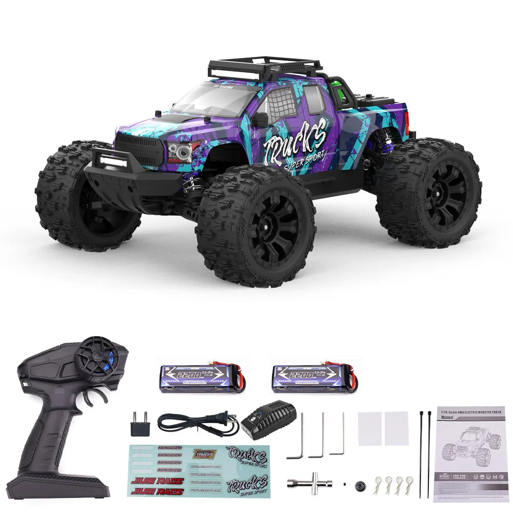 JIUSI PT14R MT14R 1 to 14 Scale 4WD Brushless RC Truck 80kmh