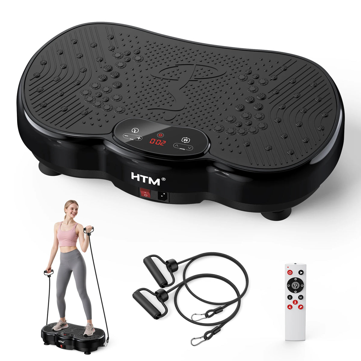 Vibration Plate Exercise Machine With 120 Speed Levels and LED Display