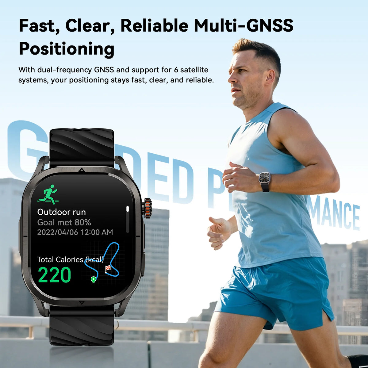 2025 KOSPET Magic P10 GPS Smartwatch for Men Dual Band GNSS AMOLED IP69K