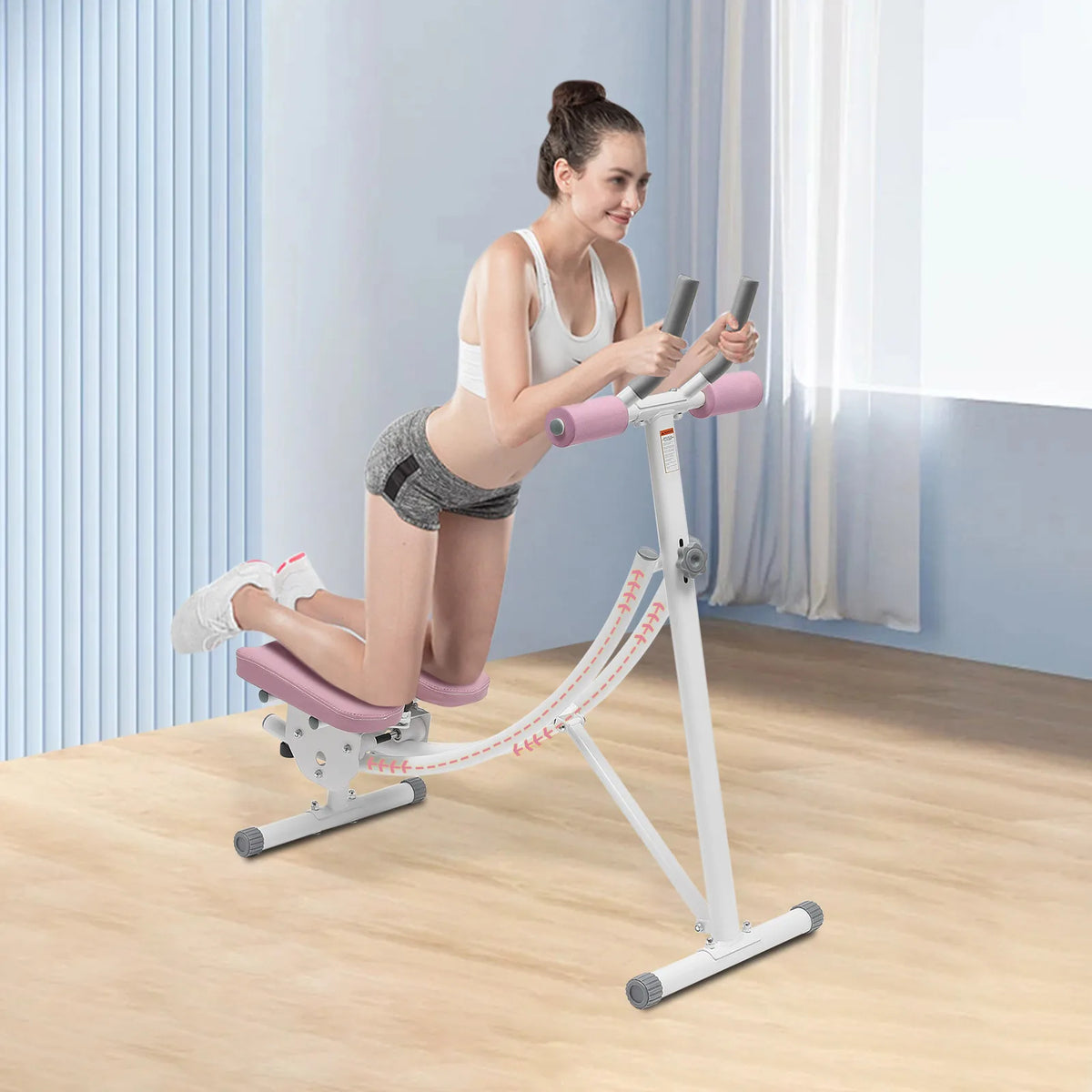 Adjustable Foldable Ab Workout Machine for Home Gym 330 Lb Capacity
