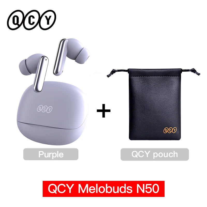 QCY Melobuds N50 ANC Wireless Earphone 4 Modes Active Noise Cancellation Headset AI Clear Call Earbuds Bluetooth 5.4 Headphone