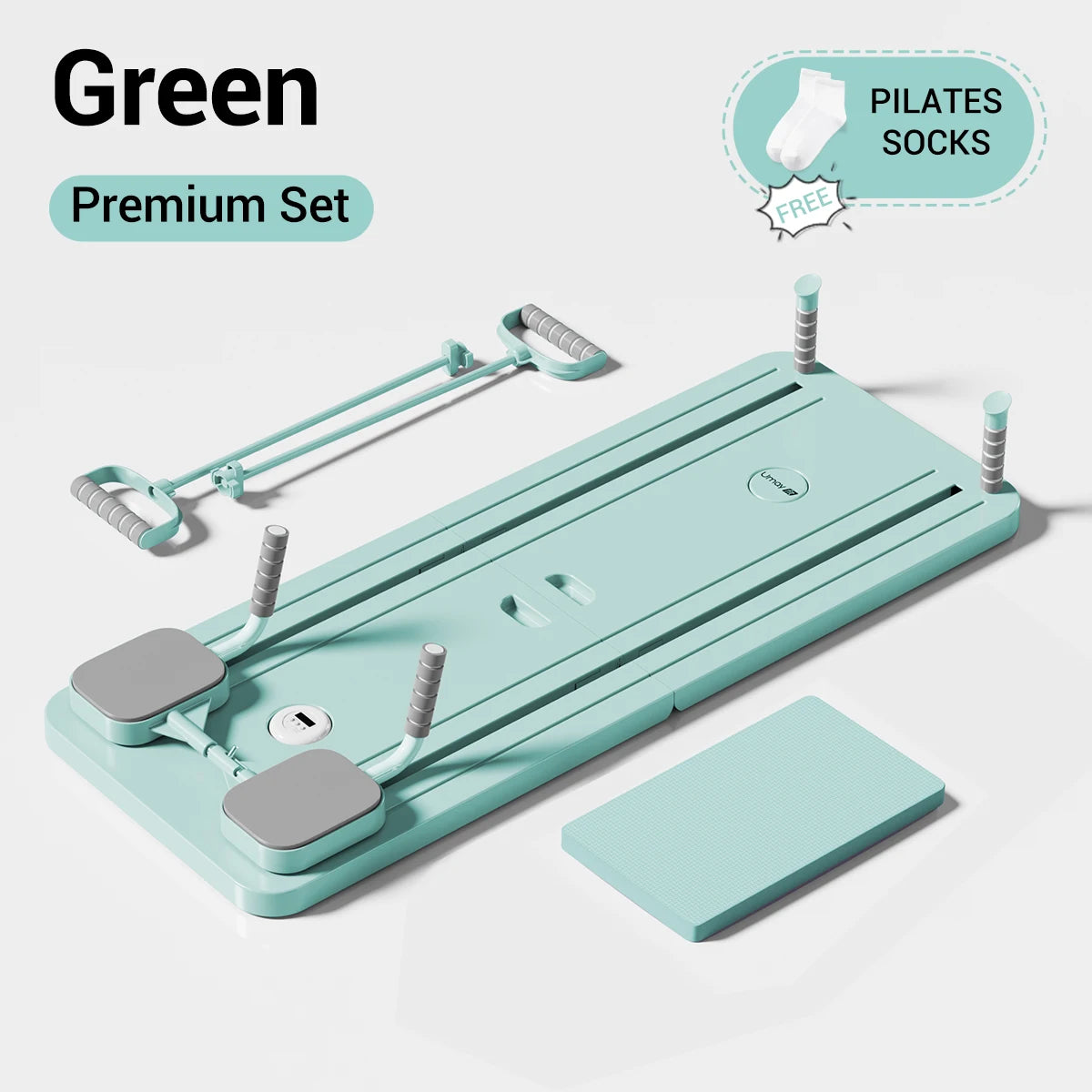 Foldable Pilates Board With Timer Resistance Tubes And Yoga Mat