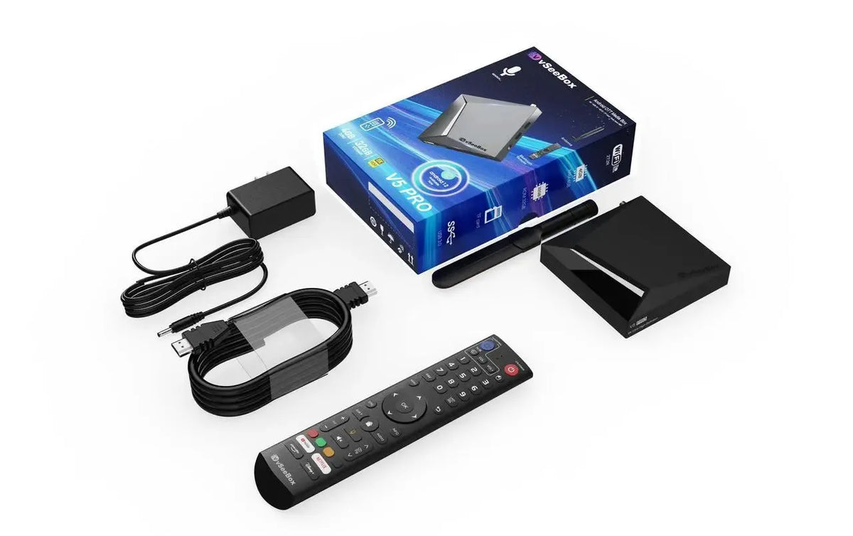 VseeBox V5 Pro 2025 Android 12 8K Streaming TV Box 4GB RAM 32GB Storage