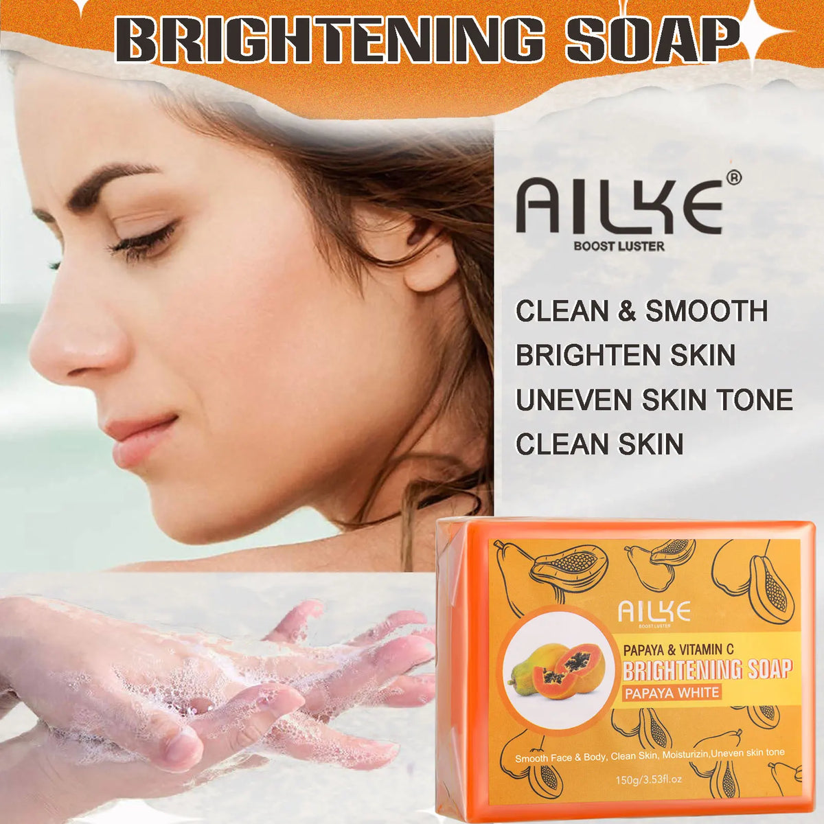 AILKE Collagen Whitening Kit, Skin Moisturizer, Hydration, Remove Dark Spots, Sun Spots, Freckles, Melanin, Even Skin Tone