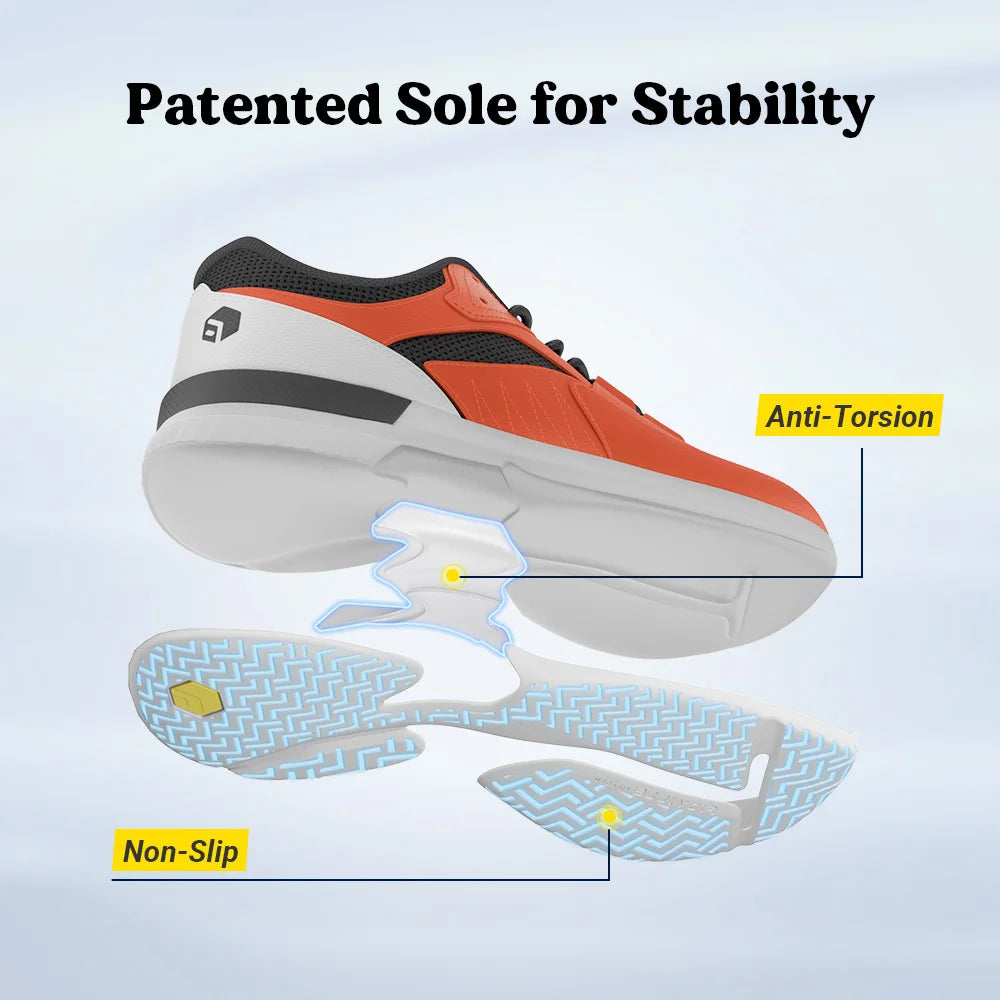 FitVille Mens Wide Pickleball Tennis Shoes With Arch Support Lightweight