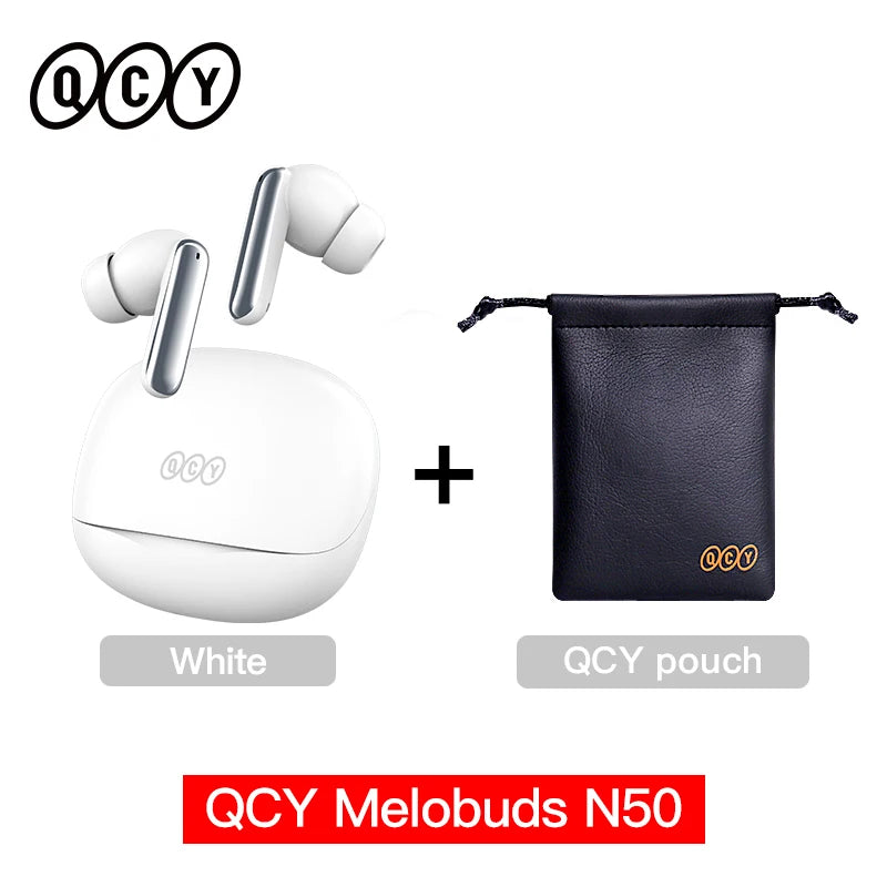 QCY Melobuds N50 ANC Wireless Earphone 4 Modes Active Noise Cancellation Headset AI Clear Call Earbuds Bluetooth 5.4 Headphone