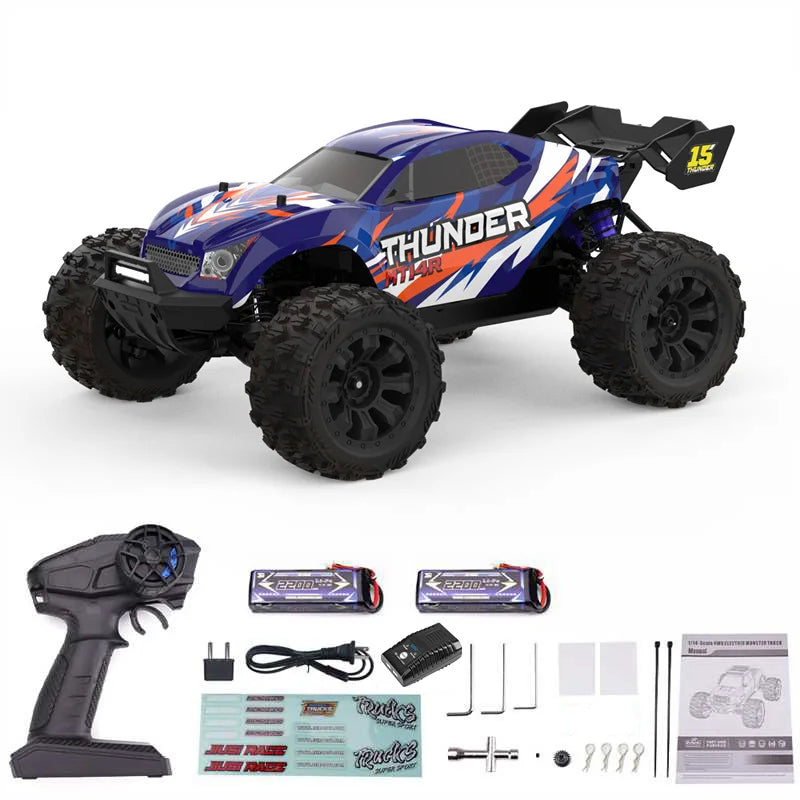 JIUSI PT14R MT14R 1 to 14 Scale 4WD Brushless RC Truck 80kmh