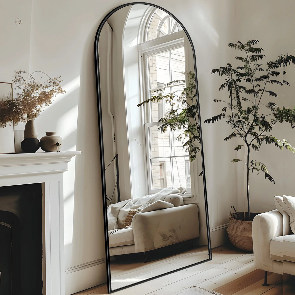 Full Length Floor Mirror 58 Inch Oversized Body Mirror With Stand