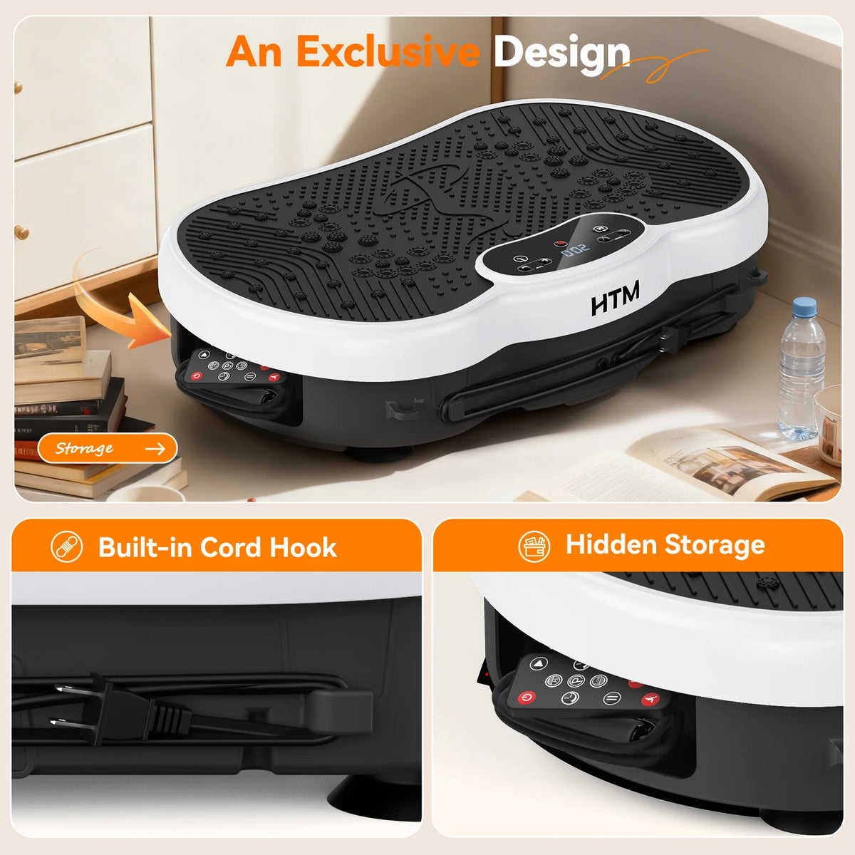 Vibration Plate Exercise Machine With 120 Speed Levels and LED Display