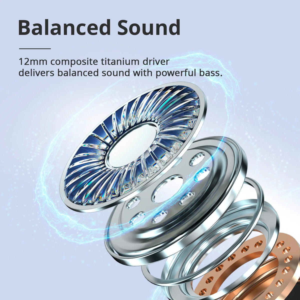 Tronsmart Sounfii R4 Wireless Bluetooth Earbuds With Quad Mic Noise Reduction