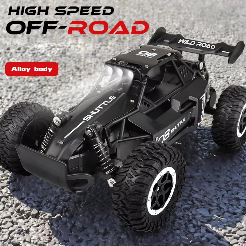 1 to 16 Scale Alloy RC Off Road Buggy with LED Lights and Remote Control
