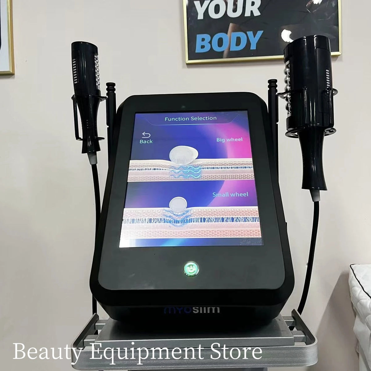 MYOslim EMS Body Sculpt Machine Roller Massage Fat Burner Muscle Stimulation EMS Electromagnetic Device for Body Care And SPA