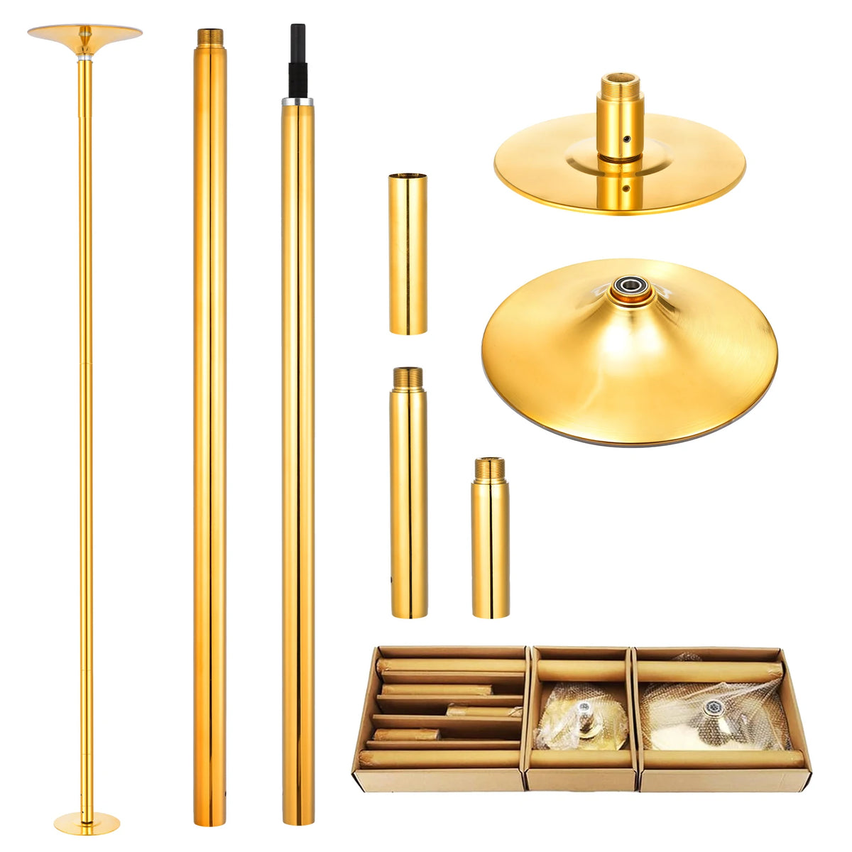 45mm Adjustable Portable Dance Pole Kit for Spinning and Static Fitness