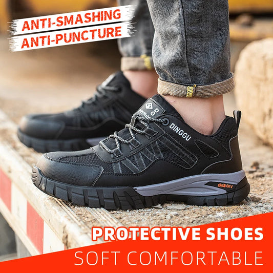 Steel Toe Work Boots for Men and Women with Puncture Resistant Sole