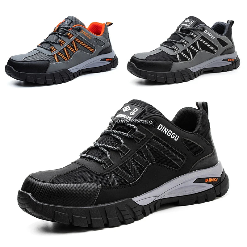 Steel Toe Work Boots for Men and Women with Puncture Resistant Sole