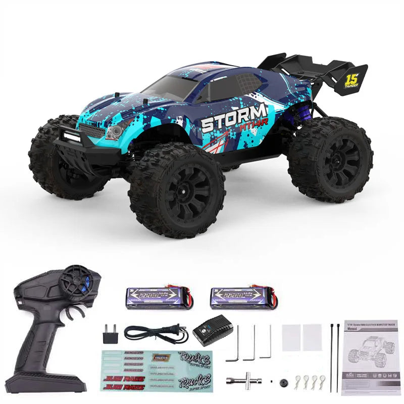 JIUSI PT14R MT14R 1 to 14 Scale 4WD Brushless RC Truck 80kmh