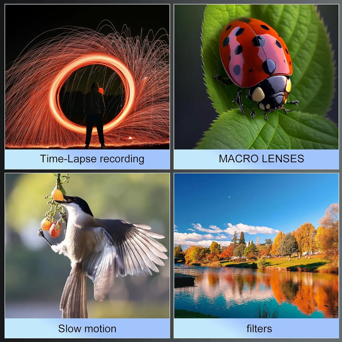 48MP 4K Vlogging Camera with 16X Zoom Flip Screen and Macro Lens