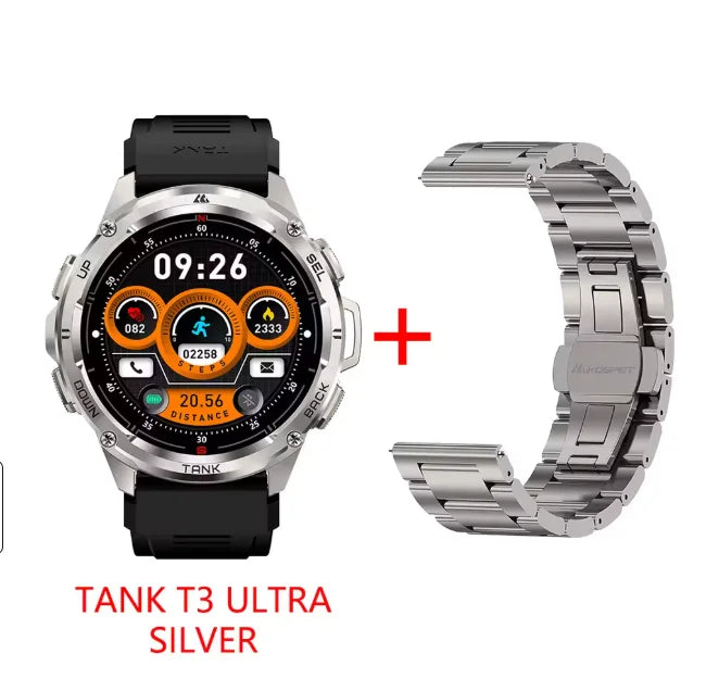 KOSPET TANK T3 Ultra GPS AMOLED Rugged Smartwatch for Men