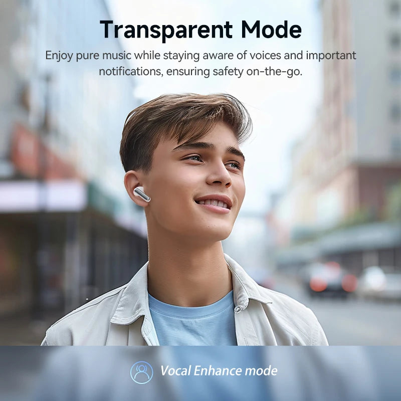 QCY Melobuds N50 ANC Wireless Earphone 4 Modes Active Noise Cancellation Headset AI Clear Call Earbuds Bluetooth 5.4 Headphone
