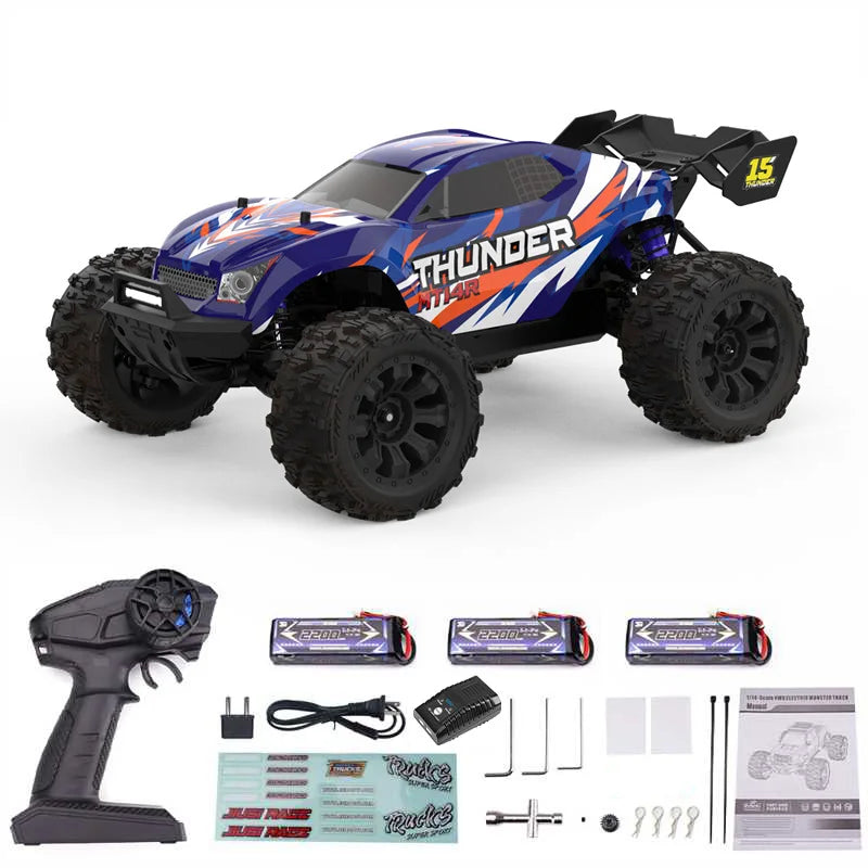 JIUSI PT14R MT14R 1 to 14 Scale 4WD Brushless RC Truck 80kmh