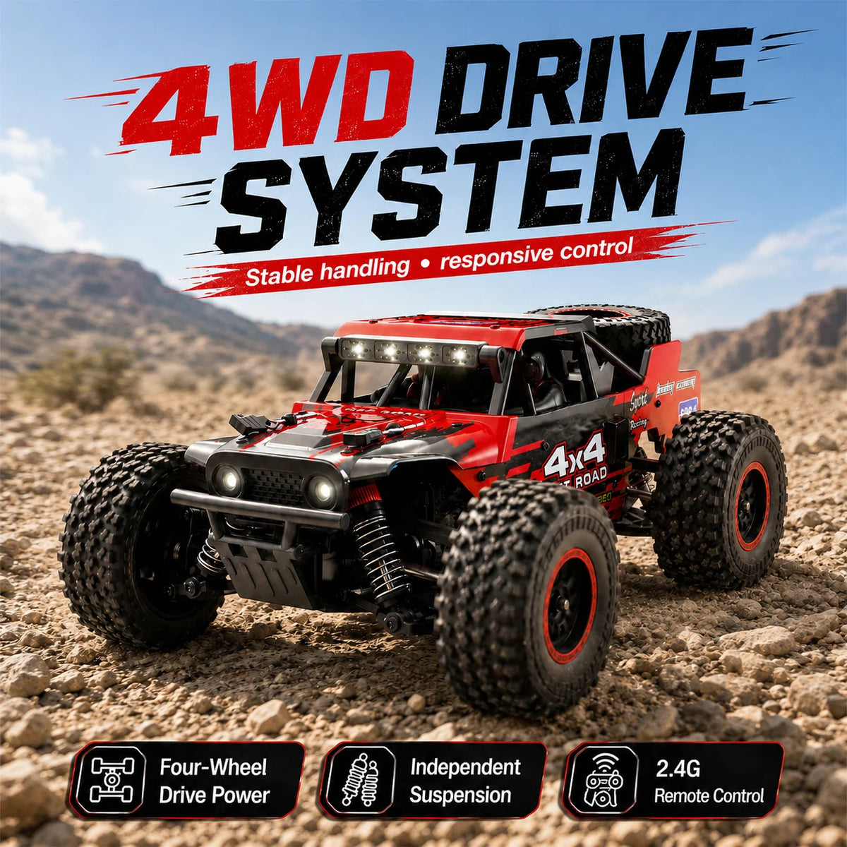 ZNLYRION SG202MAX 1 To 16 Scale Brushless 4WD RC Monster Truck 55KMH