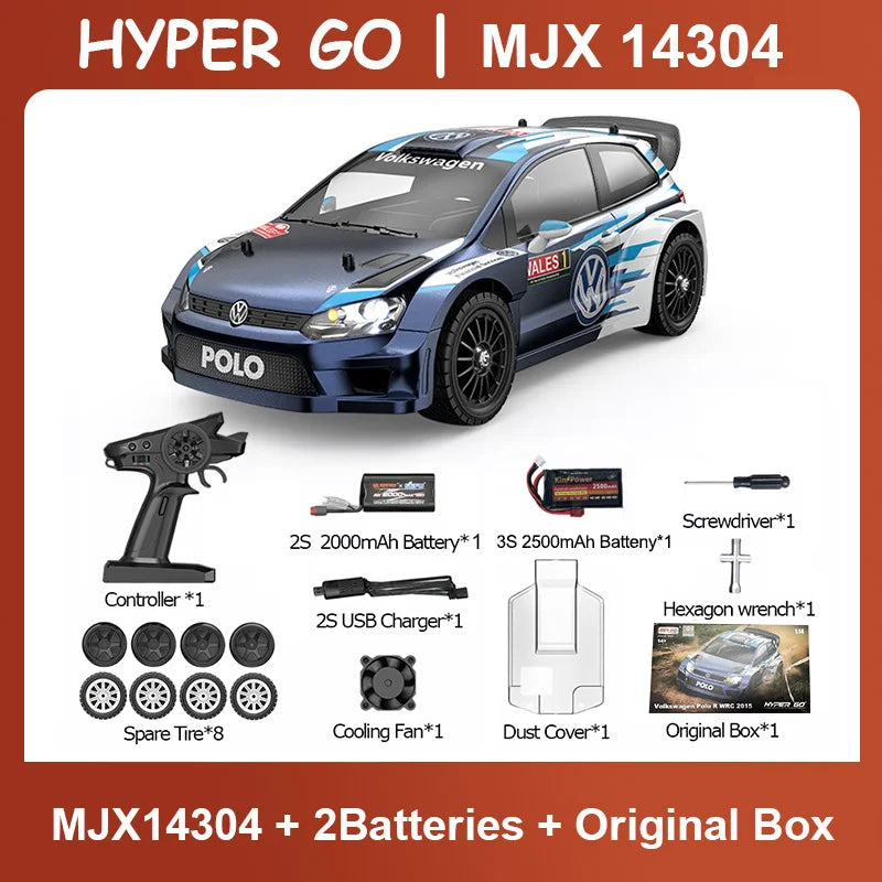 MJX Hyper Go 14304 RC Drift Car With Gyroscope High Speed Volkswagen Toy