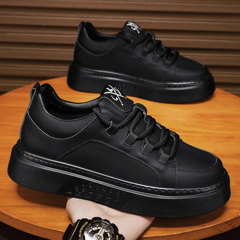 Mens Lightweight Lace Up Low Top Soft Sole Board Shoes